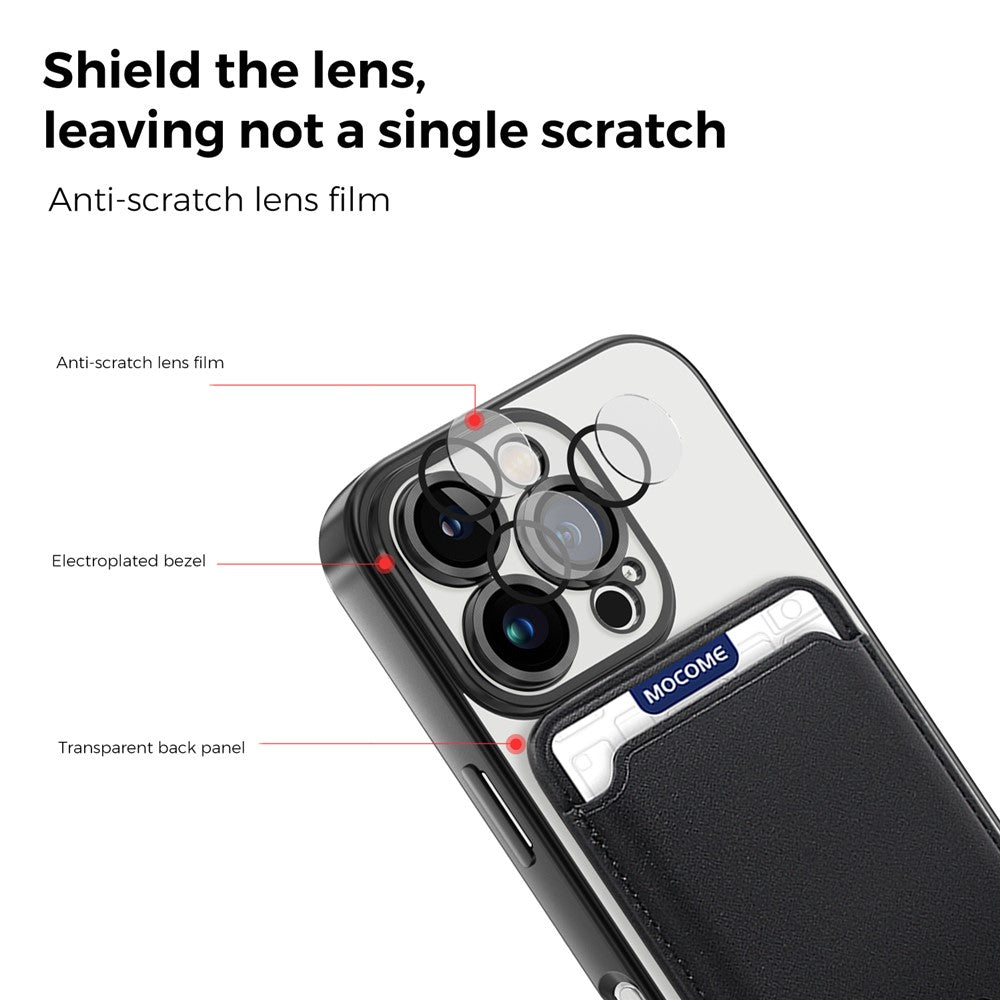 Til iPhone 16 Pro Cover Kompatibelt med MagSafe TPU + PC Mobilcover med Kortlomme