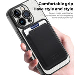 Til iPhone 16 Pro Cover Kompatibelt med MagSafe TPU + PC Mobilcover med Kortlomme