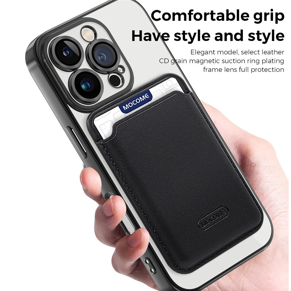 Til iPhone 16 Pro Cover Kompatibelt med MagSafe TPU + PC Mobilcover med Kortlomme