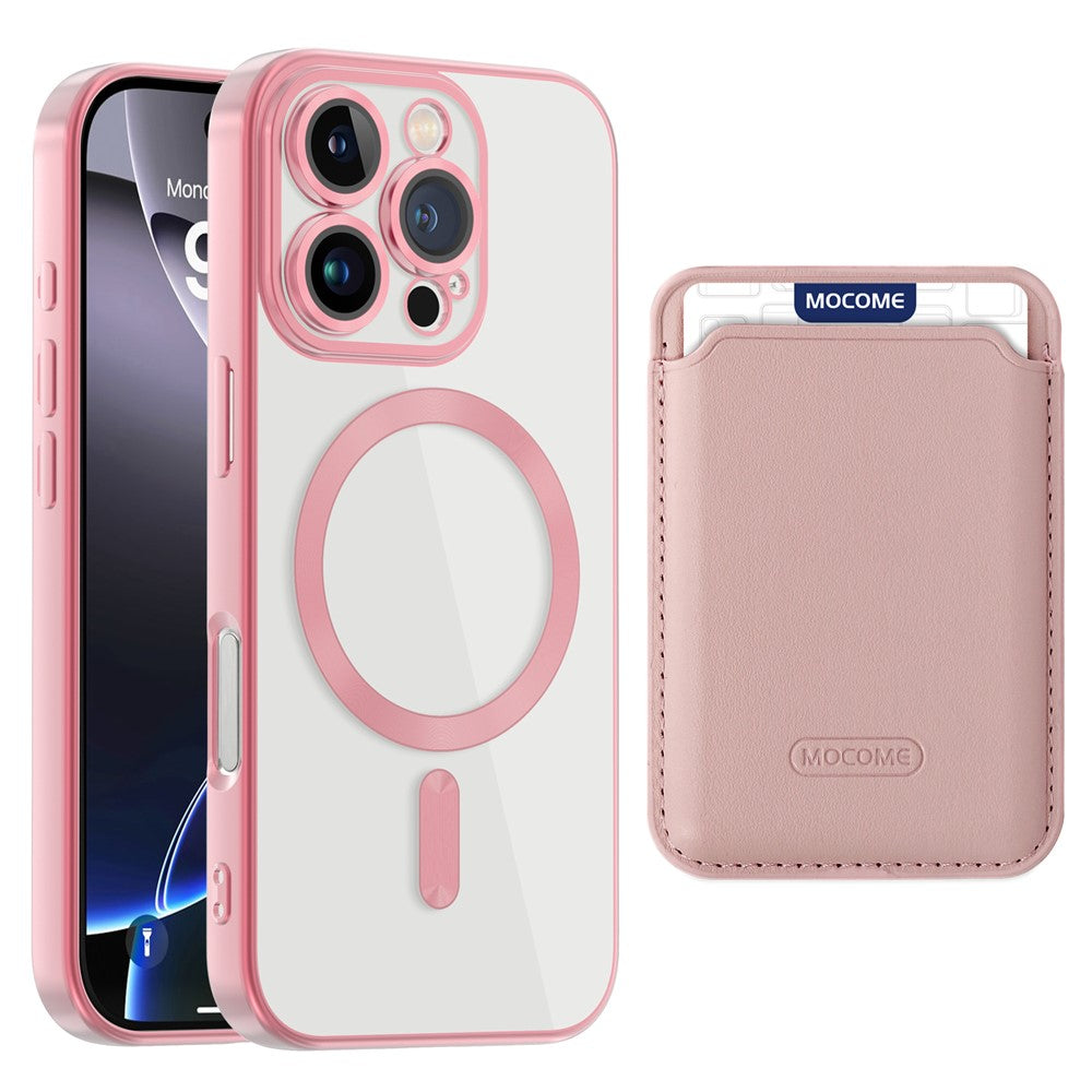 Til iPhone 16 Pro Cover Kompatibelt med MagSafe TPU + PC Mobilcover med Kortlomme
