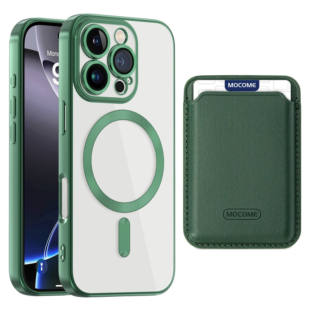 Til iPhone 16 Pro Cover Kompatibelt med MagSafe TPU + PC Mobilcover med Kortlomme