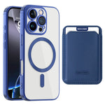 Til iPhone 16 Pro Cover Kompatibelt med MagSafe TPU + PC Mobilcover med Kortlomme
