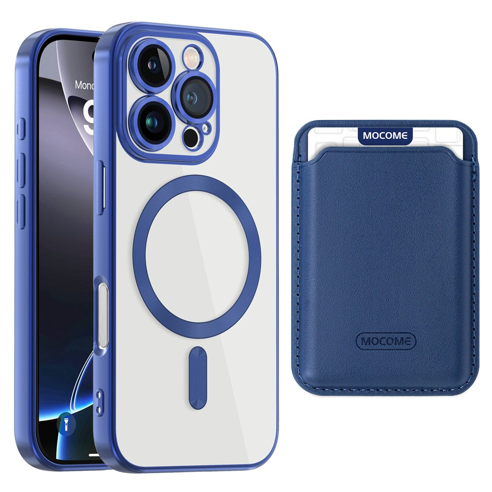 Til iPhone 16 Pro Cover Kompatibelt med MagSafe TPU + PC Mobilcover med Kortlomme