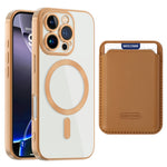 Til iPhone 16 Pro Cover Kompatibelt med MagSafe TPU + PC Mobilcover med Kortlomme