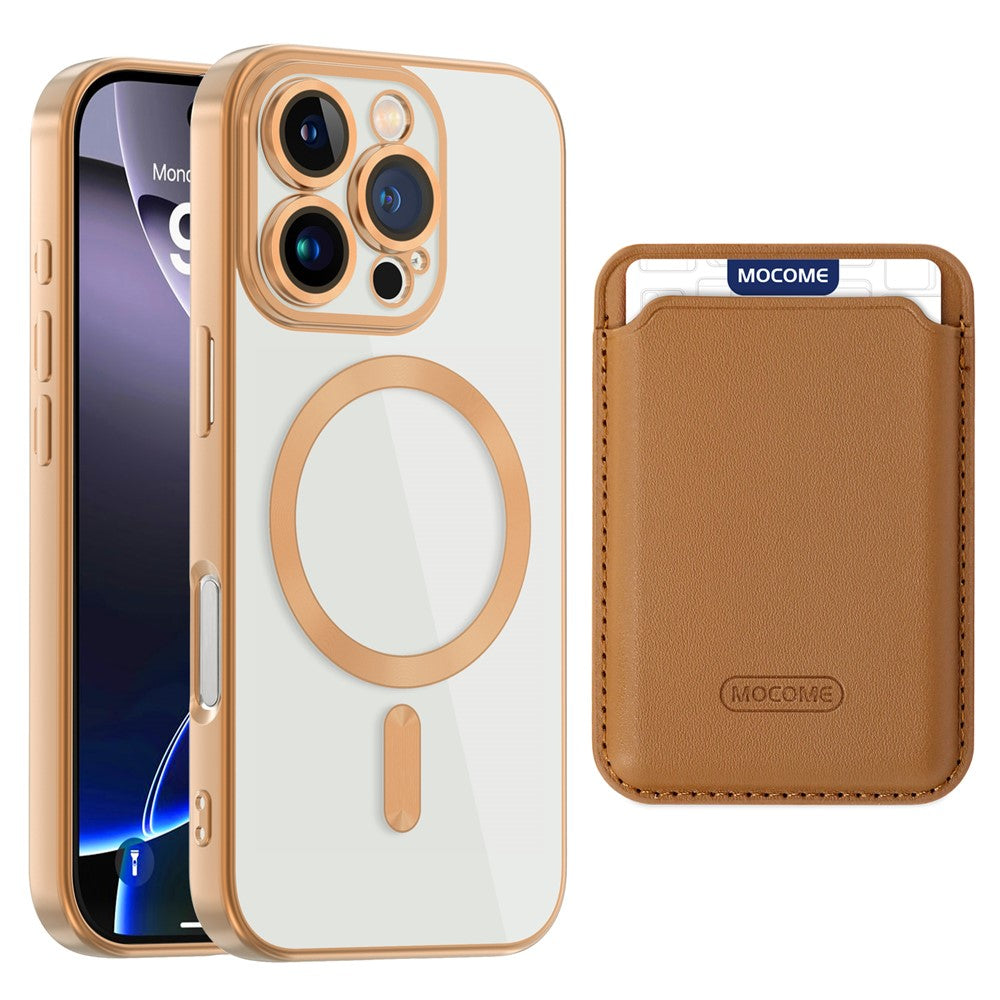 Til iPhone 16 Pro Cover Kompatibelt med MagSafe TPU + PC Mobilcover med Kortlomme
