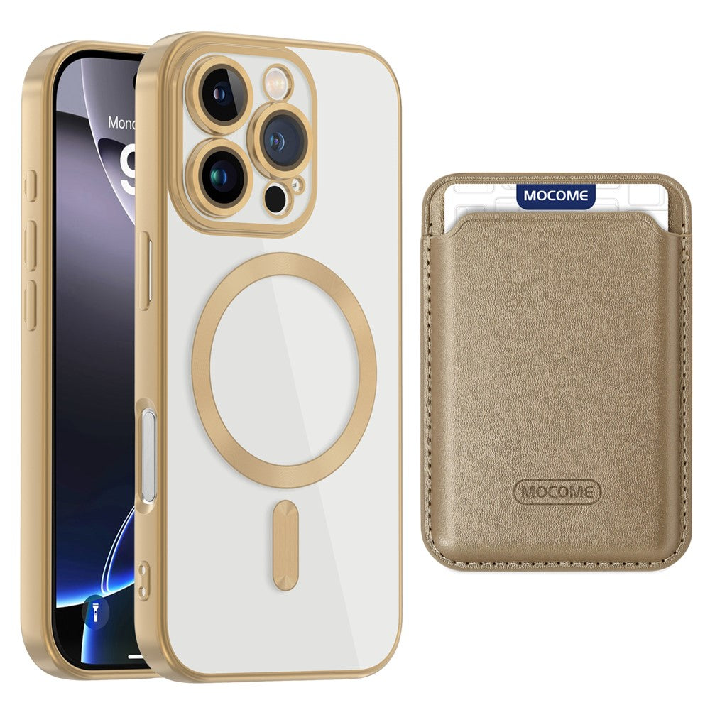 Til iPhone 16 Pro Cover Kompatibelt med MagSafe TPU + PC Mobilcover med Kortlomme