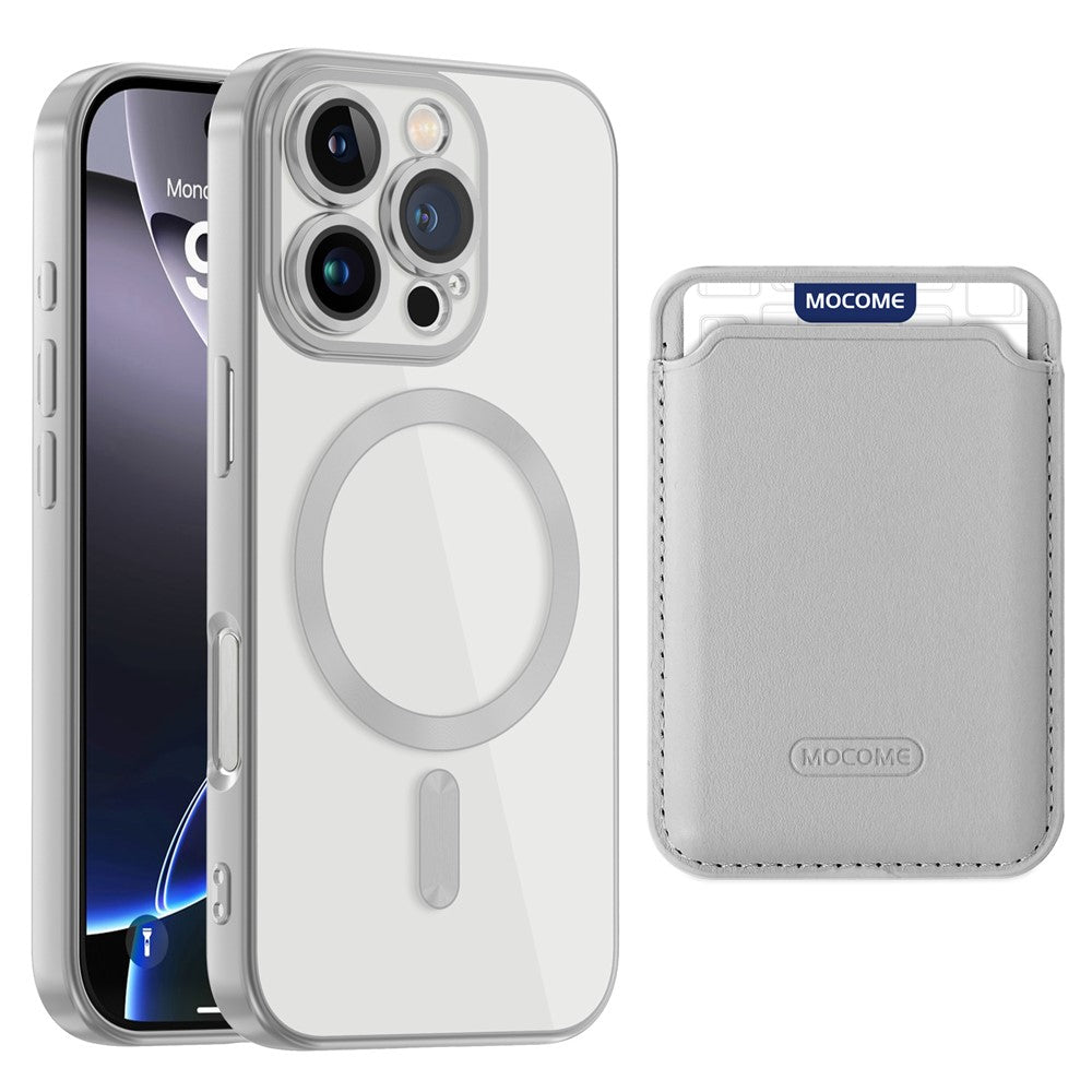 Til iPhone 16 Pro Cover Kompatibelt med MagSafe TPU + PC Mobilcover med Kortlomme