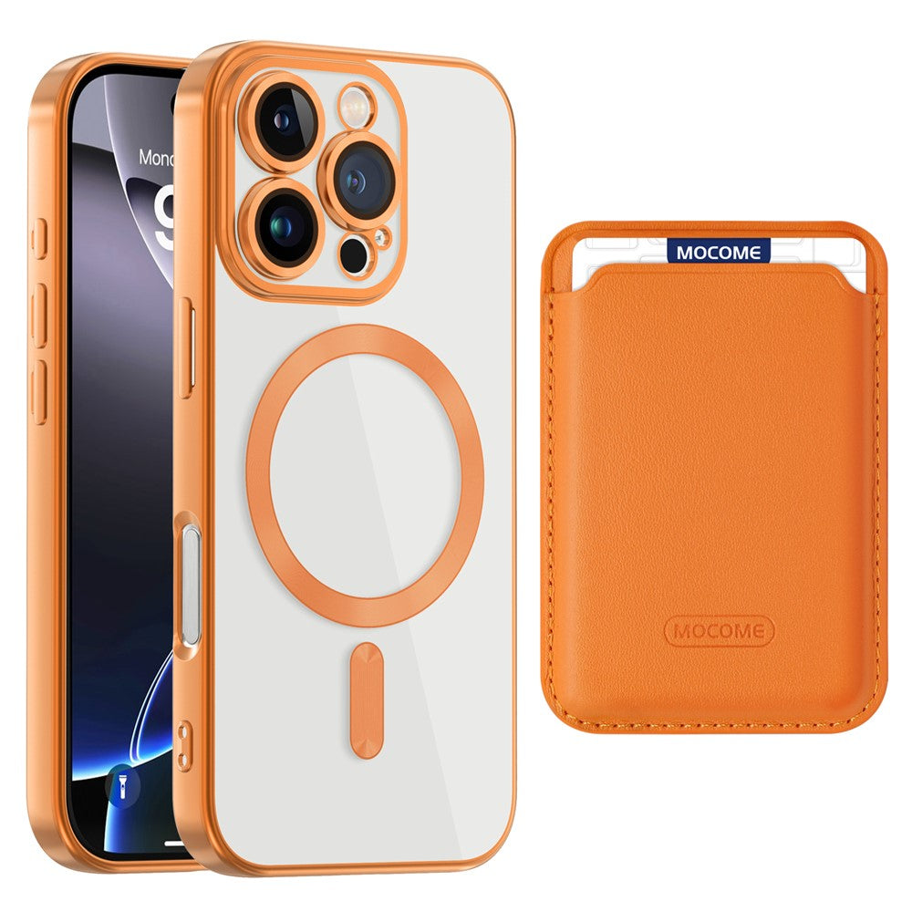 Til iPhone 16 Pro Cover Kompatibelt med MagSafe TPU + PC Mobilcover med Kortlomme