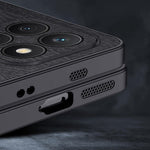 For Honor X8c 4G Case Wood Texture PU Leather Coated PC TPU Phone Cover