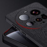 For Xiaomi 15 Ultra Case Wood Texture PU Leather Coated PC TPU Phone Cover