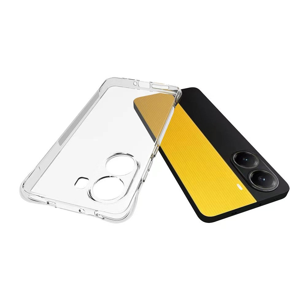 WANLONFENG WL Series for Xiaomi Poco X7 Pro 5G Case 2.0mm TPU Phone Cover with Tempered Glass Film