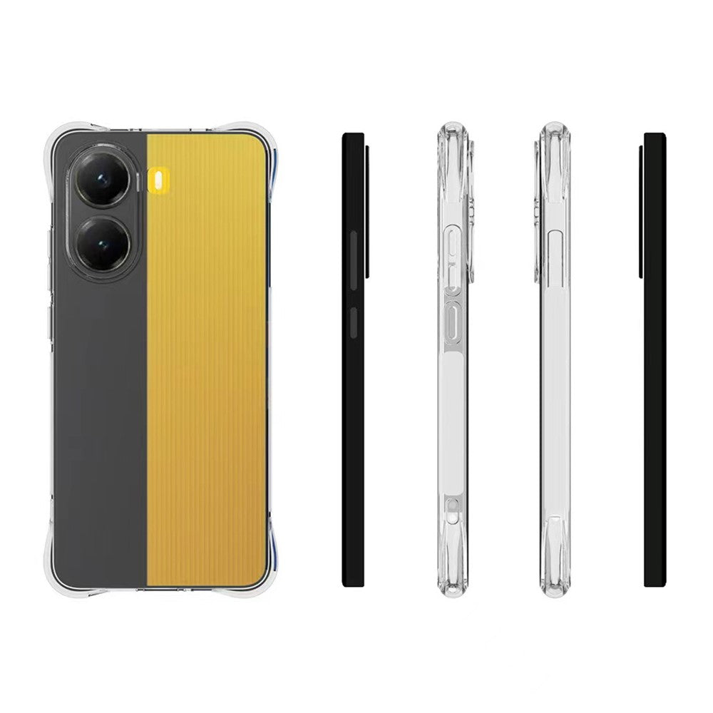 WANLONFENG WL Series for Xiaomi Poco X7 Pro 5G Case 2.0mm TPU Phone Cover with Tempered Glass Film