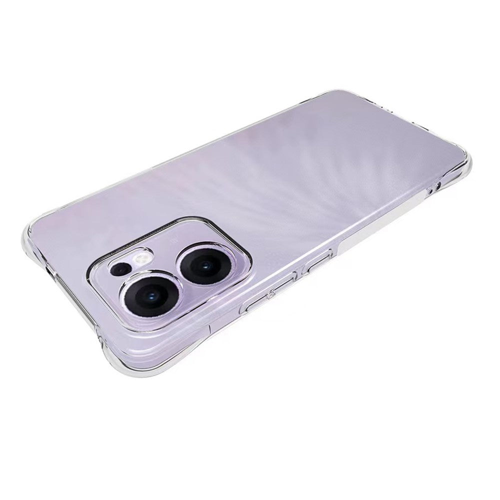WANLONFENG WL-serien för Oppo Reno13 F 5G (Reno 13 FS 5G) / 4G-skal 2,0 mm TPU-mobilskal med härdat glasfilm