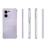 WANLONFENG WL-serien för Oppo Reno13 F 5G (Reno 13 FS 5G) / 4G-skal 2,0 mm TPU-mobilskal med härdat glasfilm
