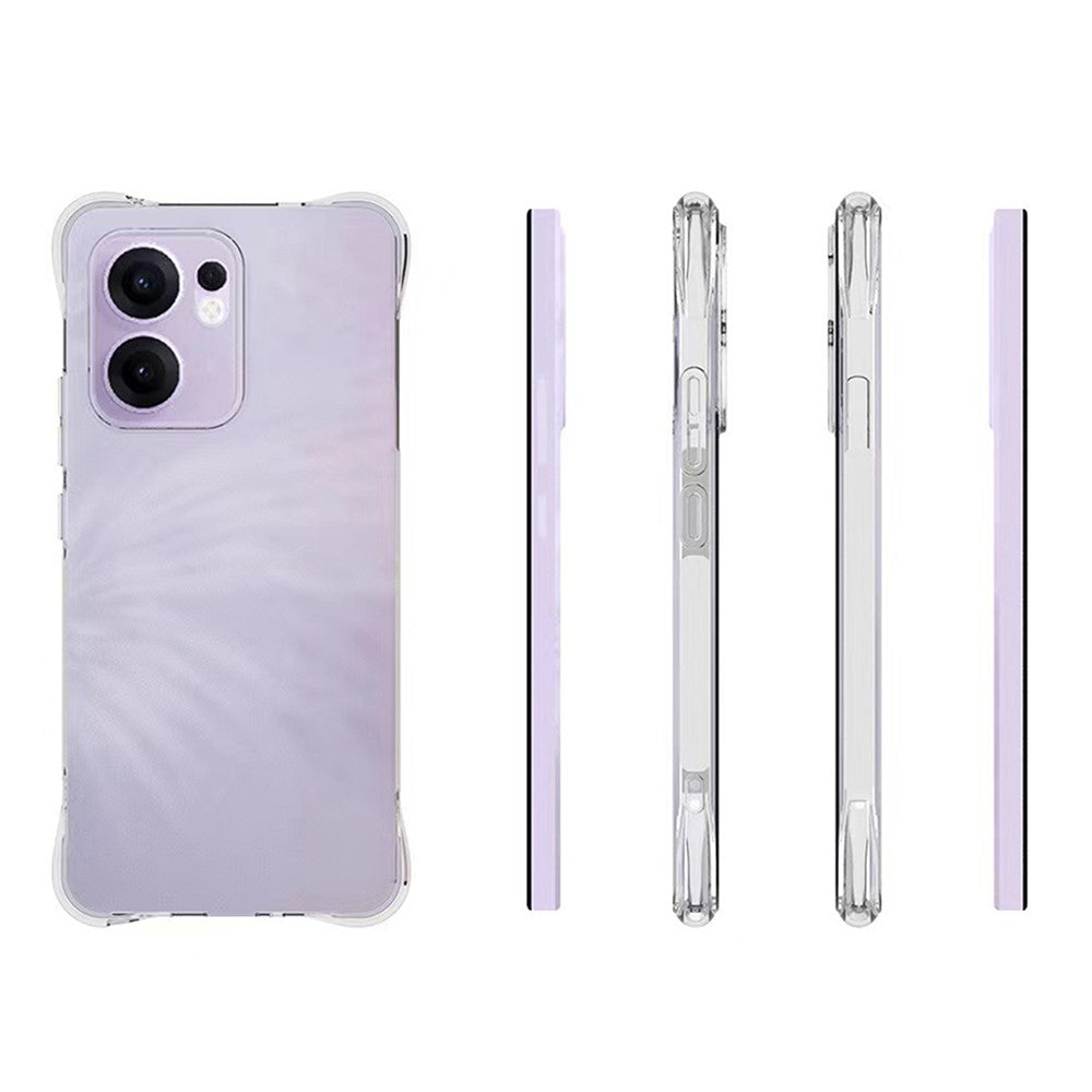 WANLONFENG WL-serien för Oppo Reno13 F 5G (Reno 13 FS 5G) / 4G-skal 2,0 mm TPU-mobilskal med härdat glasfilm