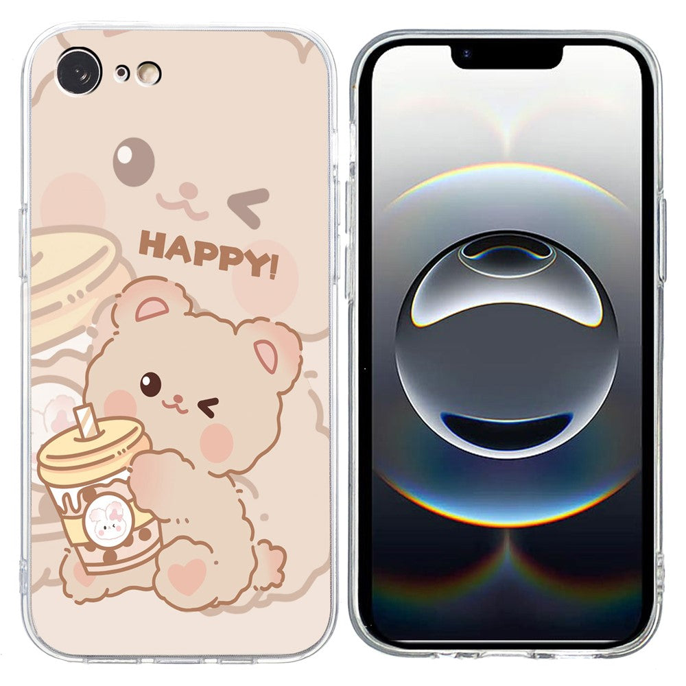 For iPhone 17th / 16th Case Soft TPU Phone Back Cover Pattern Printing