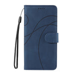 For Xiaomi 15 Ultra Wallet Case Leather Phone Cover Stand with Curved Line Design