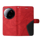 For Xiaomi 15 Ultra Leather Phone Case Stand Wallet with Bi-colour Splicing Design