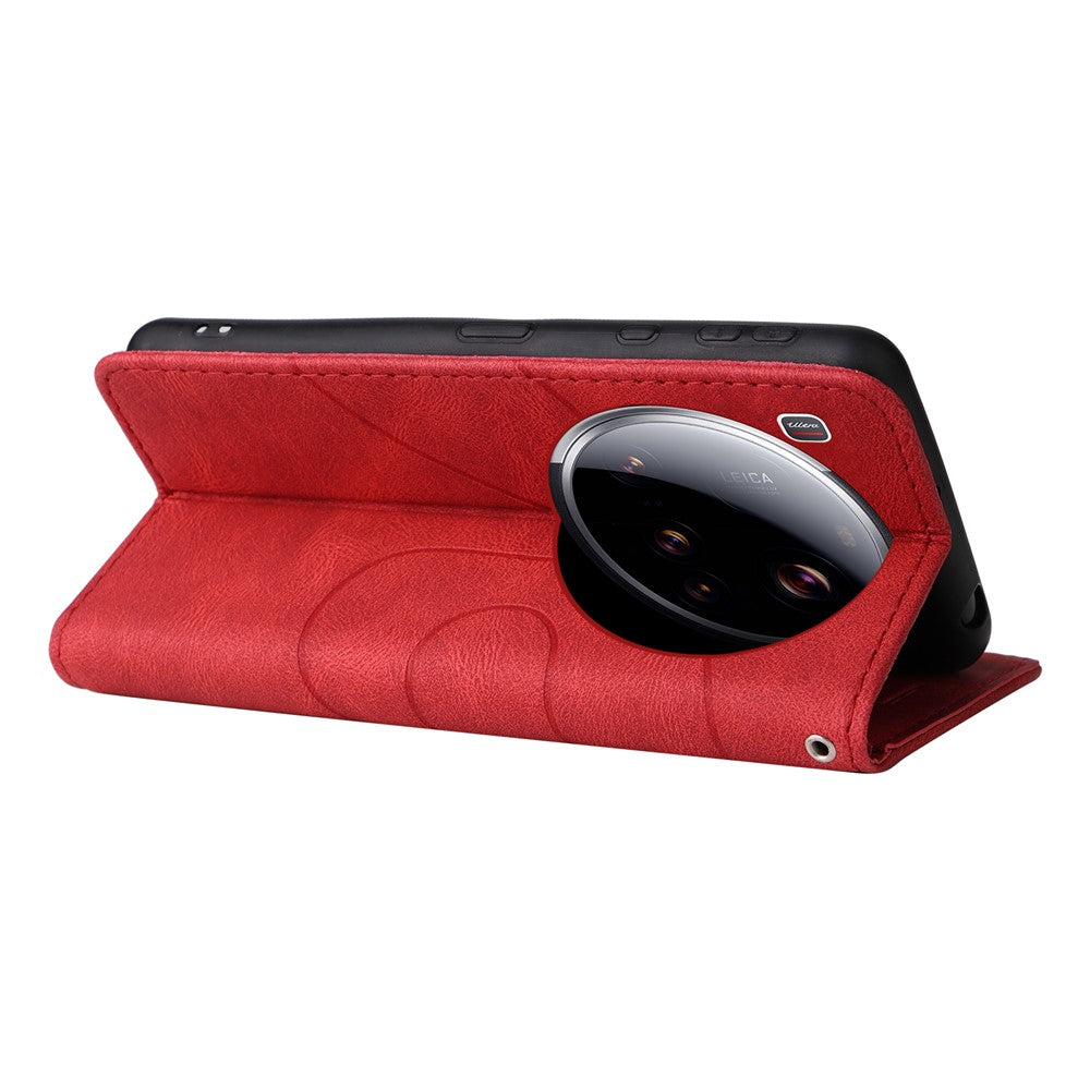 For Xiaomi 15 Ultra Leather Phone Case Stand Wallet with Bi-colour Splicing Design