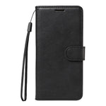 For Xiaomi 15 Ultra Leather Wallet Case with Strap Solid Color Phone Stand Cover