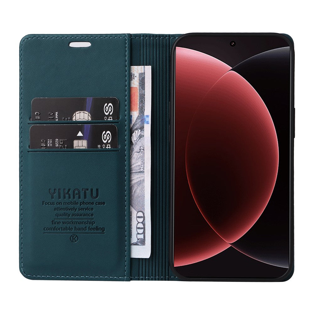 YIKATU For Xiaomi 15 Ultra Phone Cases  Magnetic Closure PU Leather Mobile Cover