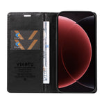 YIKATU For Xiaomi 15 Ultra Wallet Case  YK-006 Magnetic Closure Leather Phone Cover Litchi Texture