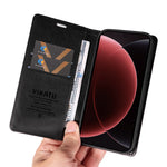 YIKATU For Xiaomi 15 Ultra Wallet Case  YK-006 Magnetic Closure Leather Phone Cover Litchi Texture