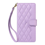 For Xiaomi 15 Ultra Wallet Case Rhombus Leather Phone Cover with Strap