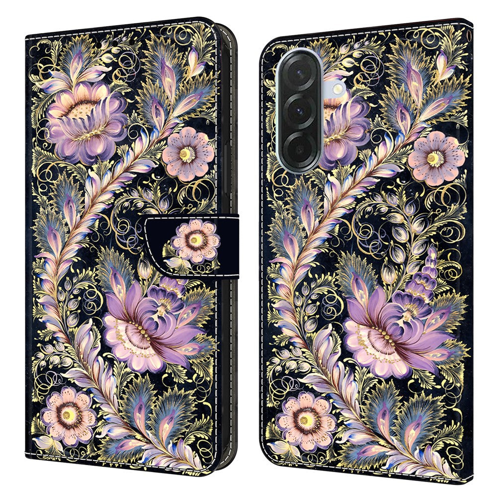 For Samsung Galaxy A16 5G / A16 4G Wallet Case Pattern Printing Stand Leather Flip Phone Cover