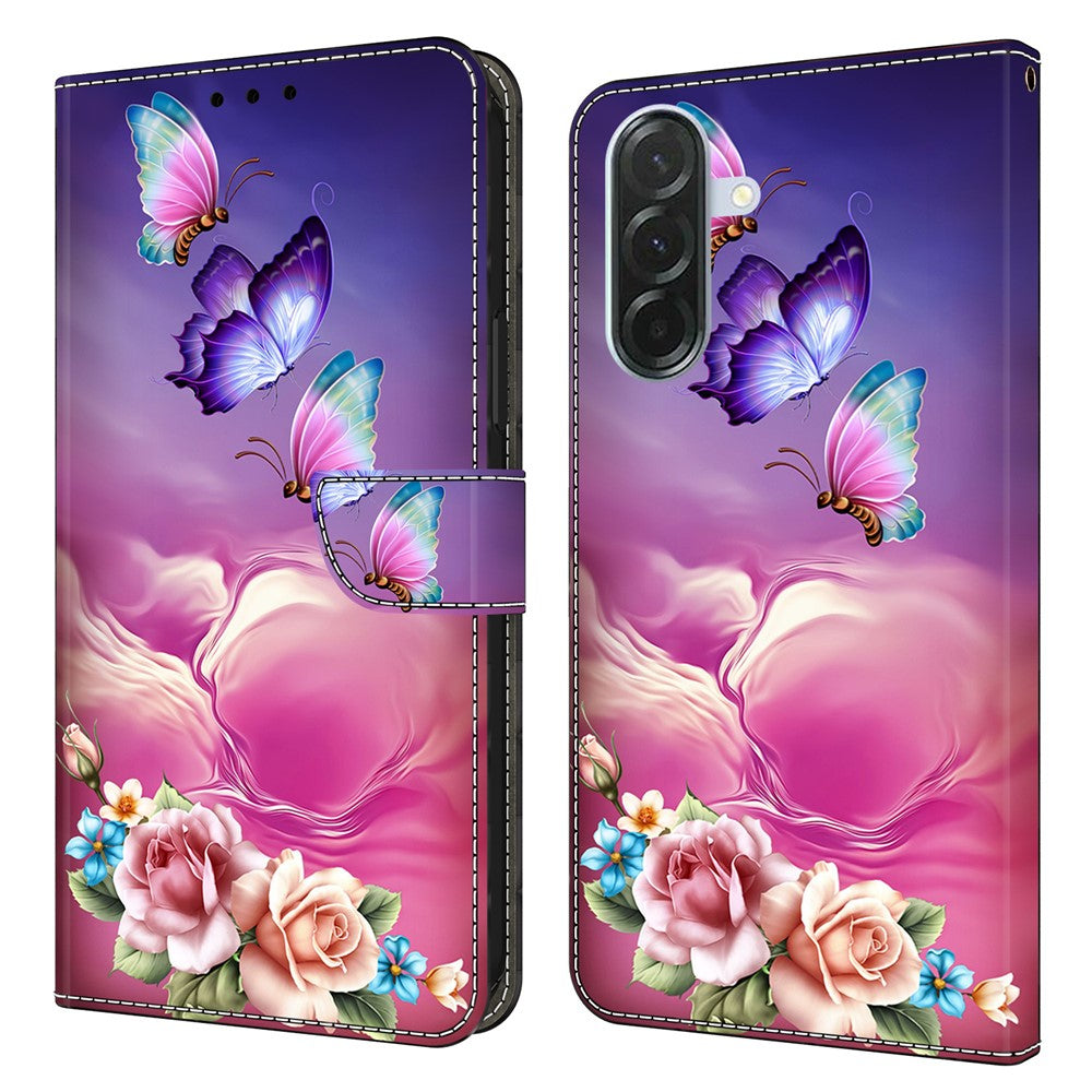 For Samsung Galaxy A16 5G / A16 4G Wallet Case Pattern Printing Stand Leather Flip Phone Cover