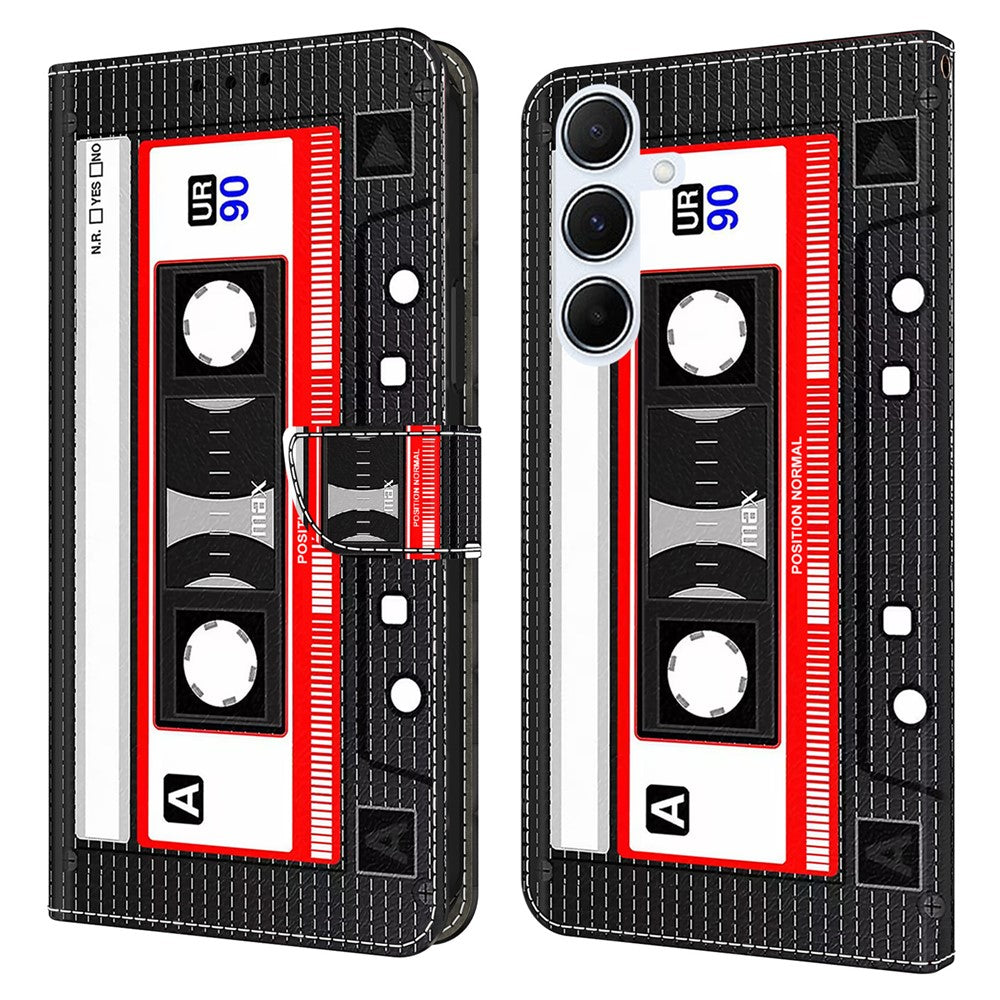 Til Samsung Galaxy A56 5G Pung Etui Mønsterprint Stativ Læder Flip Telefon Cover
