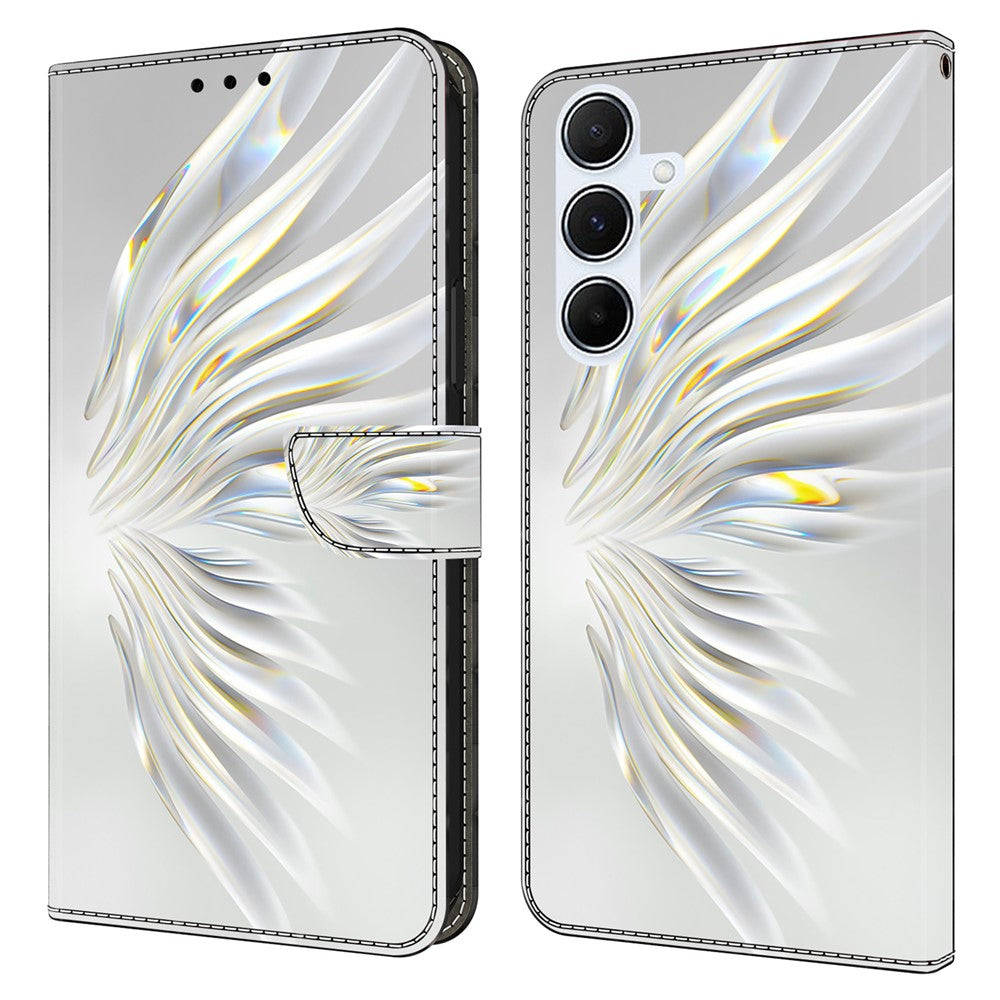 Til Samsung Galaxy A56 5G Pung Etui Mønsterprint Stativ Læder Flip Telefon Cover