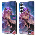 Til Samsung Galaxy A56 5G Pung Etui Mønsterprint Stativ Læder Flip Telefon Cover