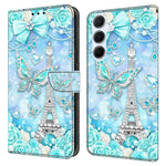 Til Samsung Galaxy A56 5G Pung Etui Mønsterprint Stativ Læder Flip Telefon Cover