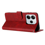 For Xiaomi Redmi Note 14 4G (164.84mm) Case Flip Stand PU Leather Wallet Phone Cover Calf Texture
