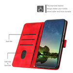For Xiaomi Redmi Note 14 4G (164.84mm) Case Handbag Imprinted Triangle Leather Phone Cover