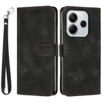 For Xiaomi Redmi Note 14 4G (164.84mm) Case Handbag Imprinted Triangle Leather Phone Cover
