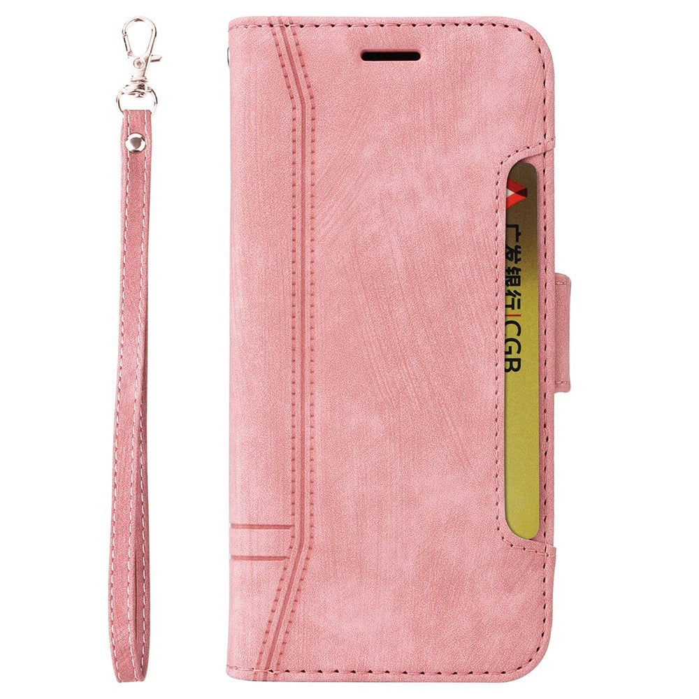 BETOPNICE 001 For Honor X9 4G / X9 5G / X30 5G / Magic4 Lite 5G / Magic4 Lite 4G Imprinted Stitching Line PU Leather Stand Wallet Case Shockproof Cover with Strap