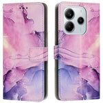 For Xiaomi Redmi Note 14 4G (164.84mm) Stand Case Marble Pattern PU Leather Wallet Phone Cover