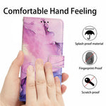For Xiaomi Redmi Note 14 4G (164.84mm) Stand Case Marble Pattern PU Leather Wallet Phone Cover