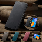 AUTSPACE For Huawei Y7a / Huawei P smart 2021 Wallet Case  A01 Leather Stand Cover with RFID Blocking Card Holder
