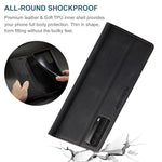 AUTSPACE For Huawei Y7a / Huawei P smart 2021 Wallet Case  A01 Leather Stand Cover with RFID Blocking Card Holder
