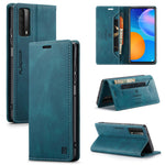 AUTSPACE For Huawei Y7a / Huawei P smart 2021 Wallet Case  A01 Leather Stand Cover with RFID Blocking Card Holder