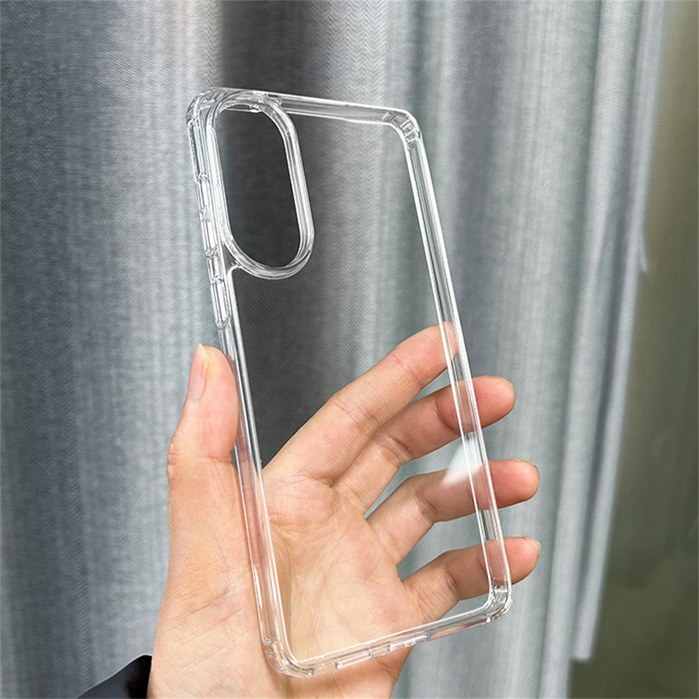 Samsung Galaxy S25 Edge-skal 1,5 mm anti-fingeravtryck PC + TPU genomskinligt stötsäkert mobilskal