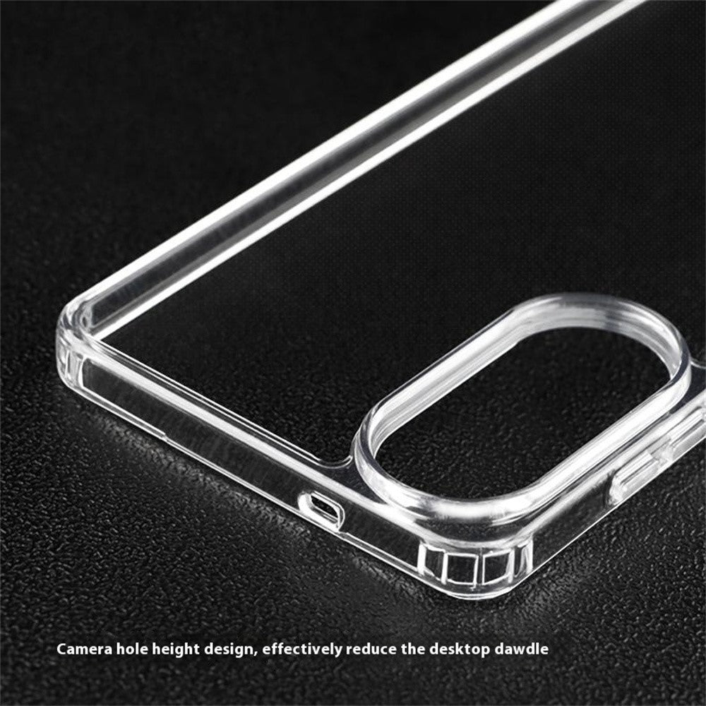 Samsung Galaxy S25 Edge-skal 1,5 mm anti-fingeravtryck PC + TPU genomskinligt stötsäkert mobilskal