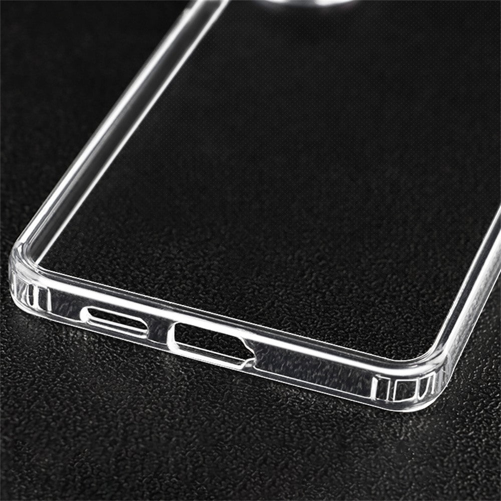 Samsung Galaxy S25 Edge-skal 1,5 mm anti-fingeravtryck PC + TPU genomskinligt stötsäkert mobilskal