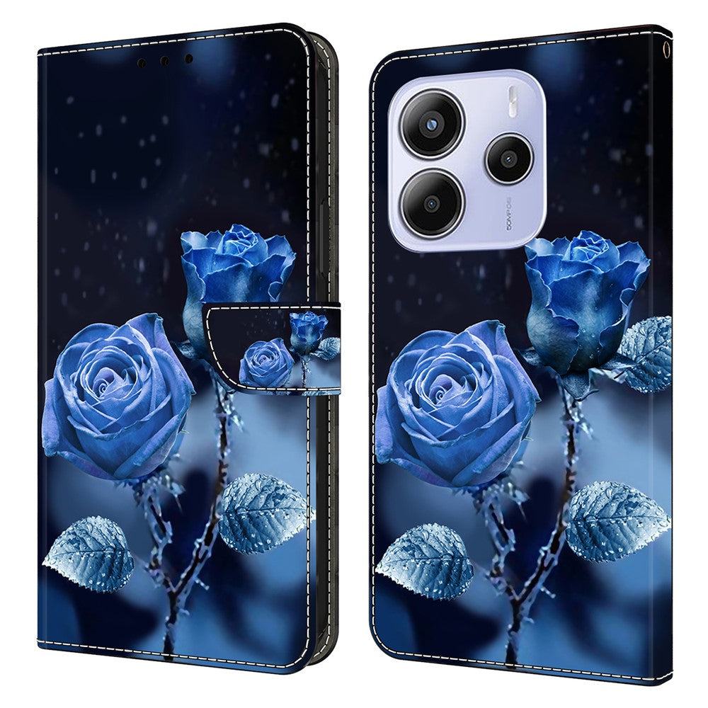 For Xiaomi Redmi Note 14 4G (164.84mm) Wallet Case Pattern Printing Stand Leather Flip Phone Cover
