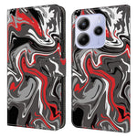 For Xiaomi Redmi Note 14 4G (164.84mm) Wallet Case Pattern Printing Stand Leather Flip Phone Cover