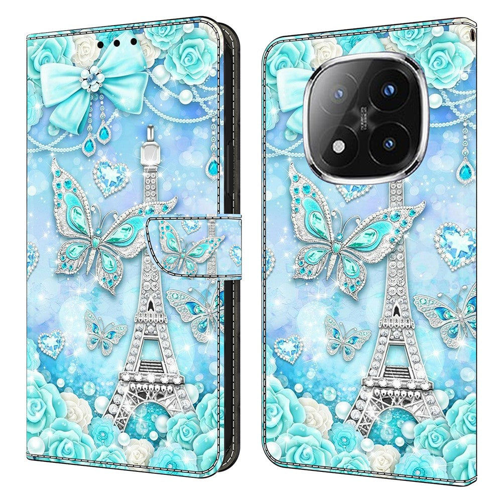 For Xiaomi Redmi Note 14 Pro 4G Wallet Case Pattern Printing Stand Leather Flip Phone Cover