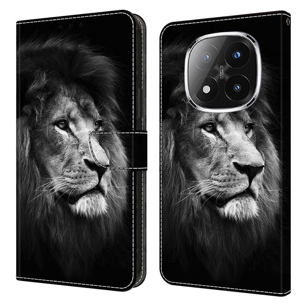 For Xiaomi Redmi Note 14 Pro 4G Wallet Case Pattern Printing Stand Leather Flip Phone Cover
